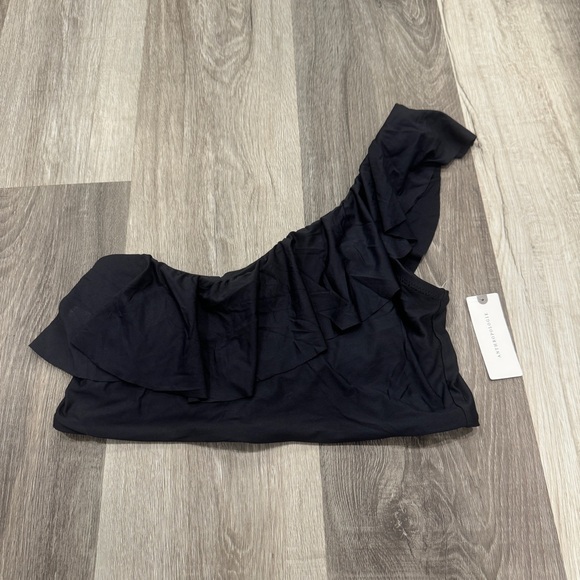 NWT Anthropologie Allihop Ruffle Swim Bikini Top Womens Large Beach Vacation - Picture 3 of 8
